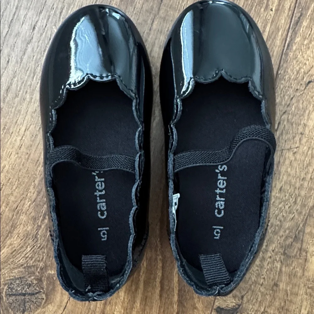 Carter’s toddler girl dress shoes, black, size 5